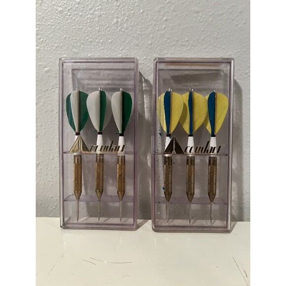 Accudart Competition Darts - (6) darts, original cases, 1976 - Picture 1 of 6